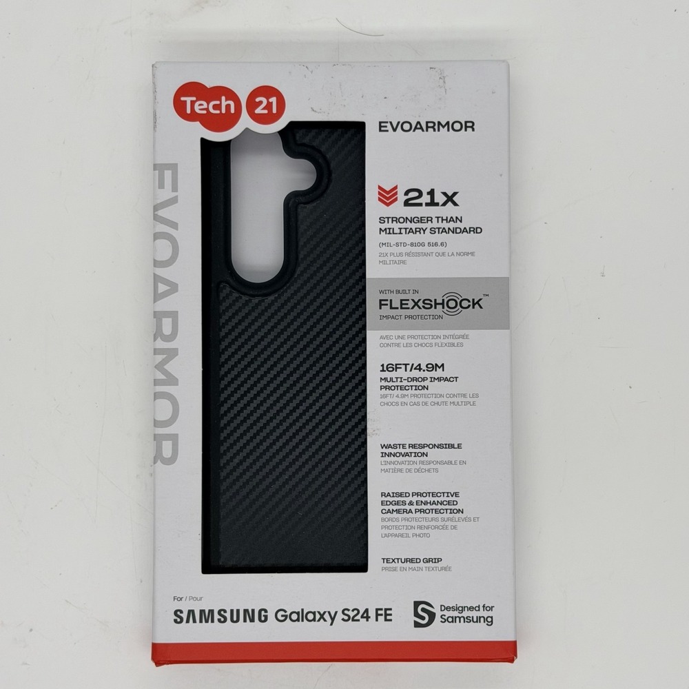Tech21 EvoArmor Protective Phone Case Textured Grip For Samsung Galaxy S24 FE